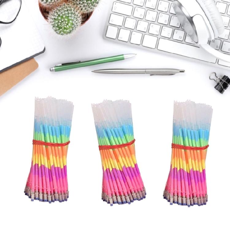 Rainbow Colors Pen Refills Ink Refills 0.8mm Tip