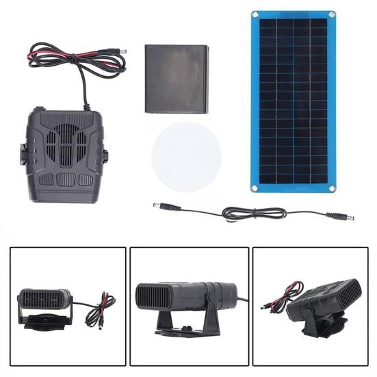 30W Tragbare Solarheizung Hühnerstall Tierunterstand Gewächshaus Haustierhaus Trocknungsheizung Solarbetriebene Heizung Winter Warmluftgerät