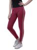 Moomaya High Waist Leggings For Women Side Strips Soft Workout Yoga Pants