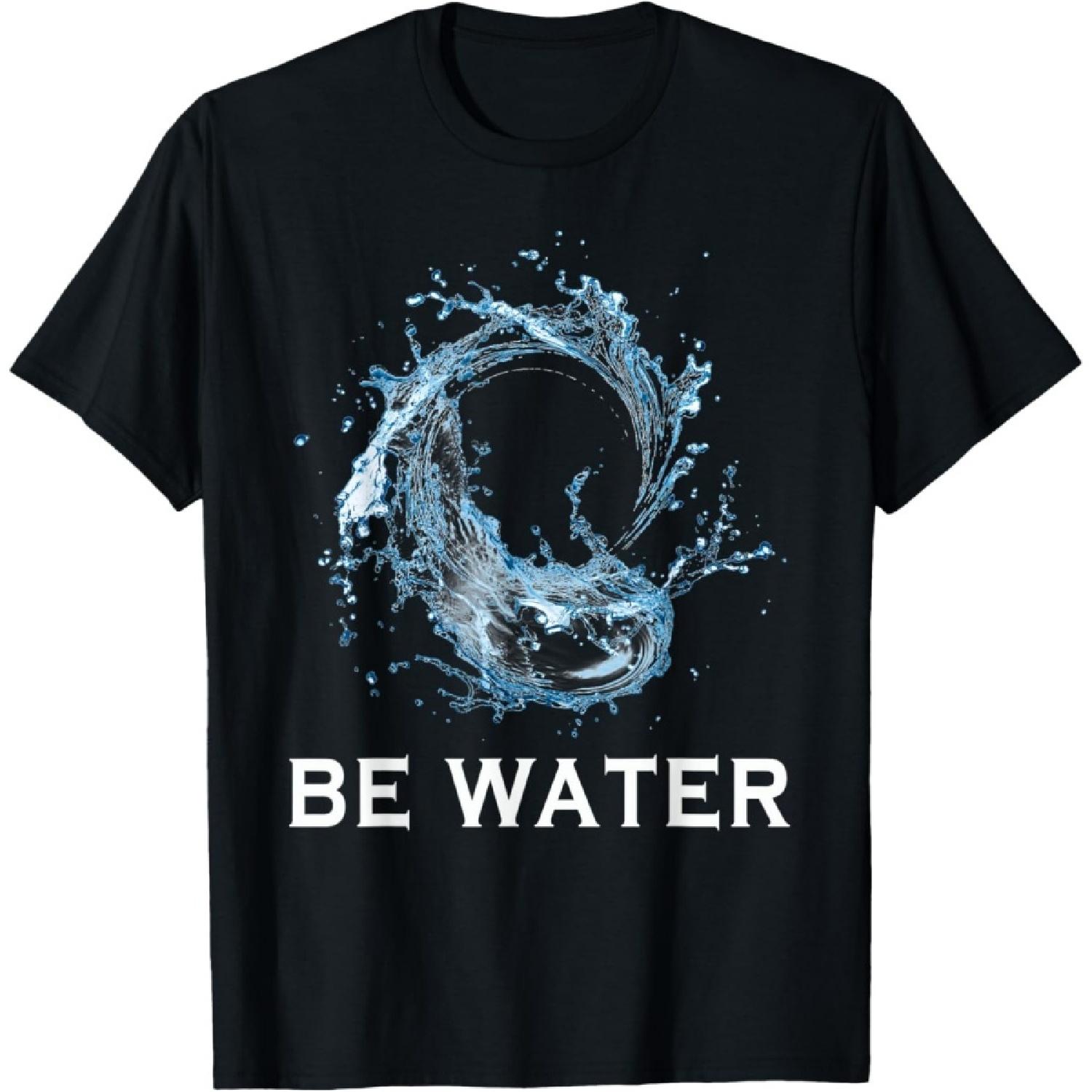 

Be Like Water Flow State Tao Martial Arts T-Shirt XXXXXL чорний