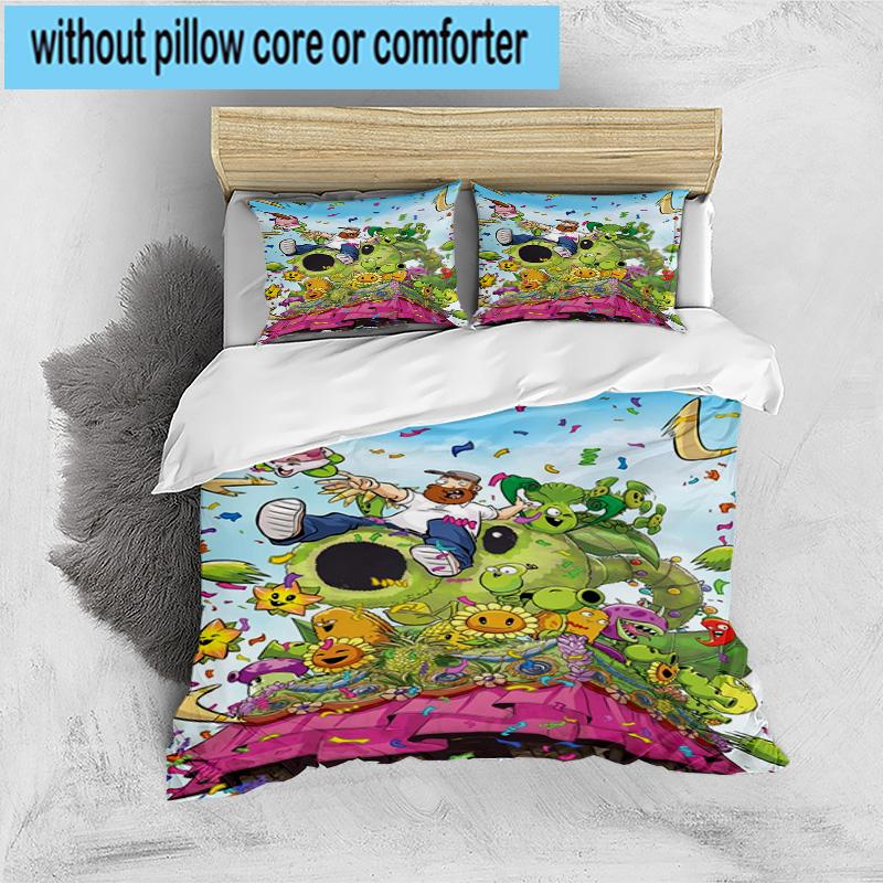 3PCS Zombie Party 3pcs Bedding,Including 3PCS Duvet Cover And 2pcs Pillowcases Perfect for Christmas,Ideal for Bedroom, Dormitory