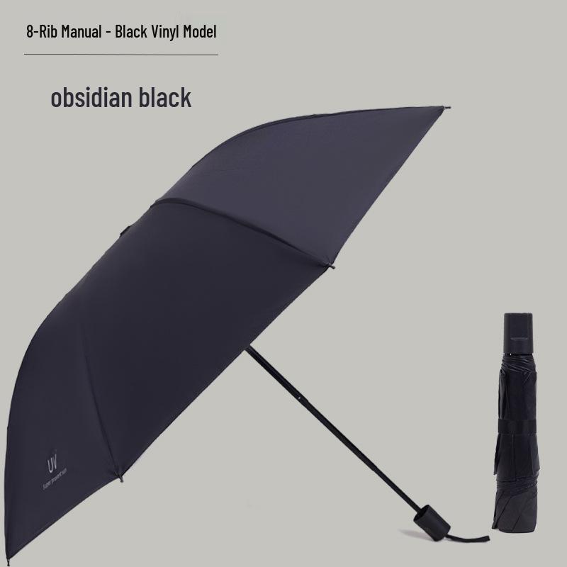 Automatic Compact UV-Blocking Sun and Rain Folding Umbrella - Large, Reinforced, Dual-Use for Students