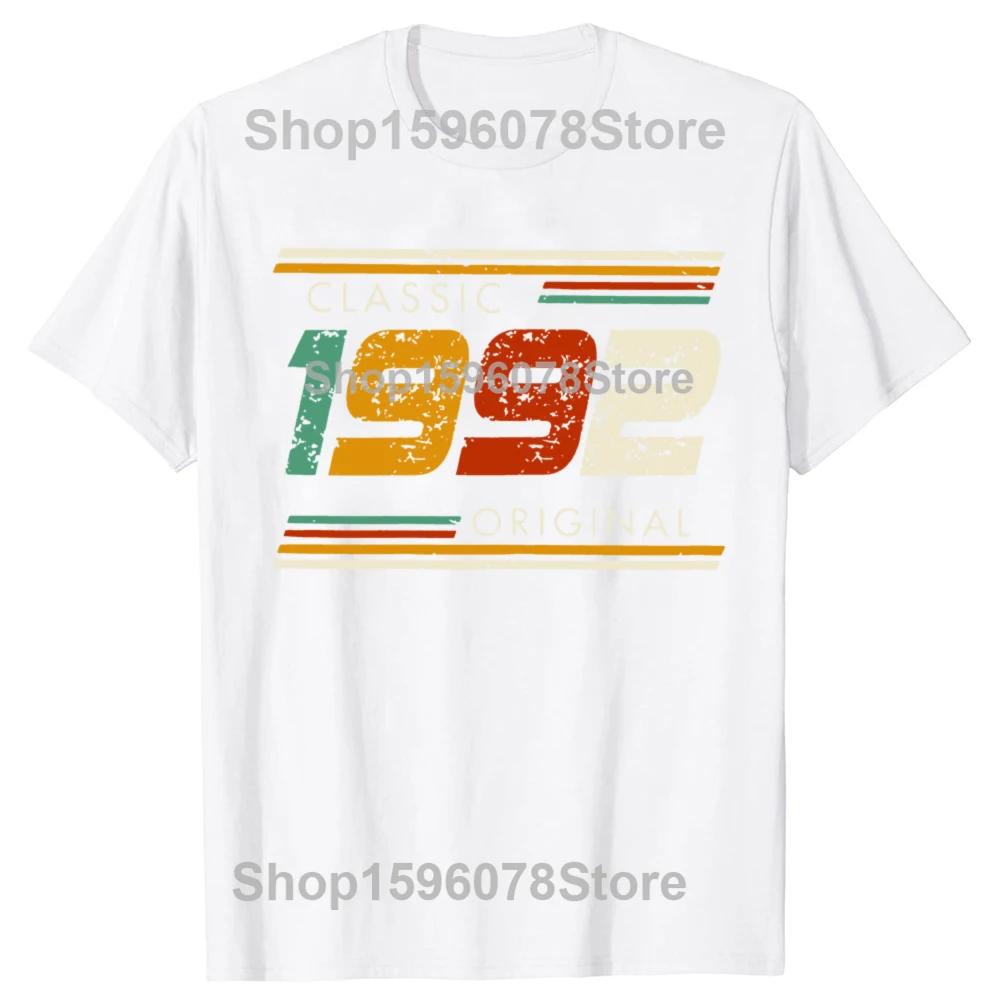 Graphic Birthday Gift Short Sleeved 33 Years Old Born In 1992 Shirt 33th Birthday Summer Tshirt Retro Vintage 1992 Tshirt