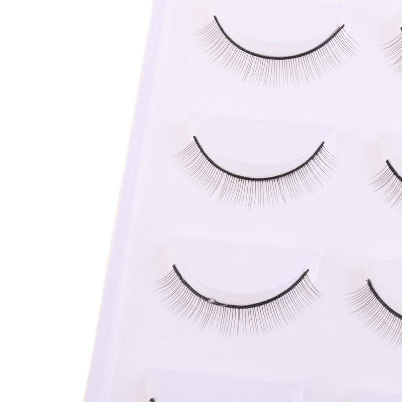 5 Pairs Individual Practice False Eyelashes Natural Training Lashes Eyelash Extension Practicing For Beauty Makeup Tools