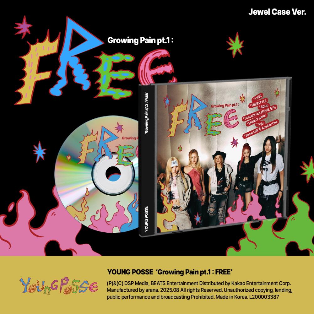 YOUNG POSSE Growing Pain Pt.1 : FREE [Jewel Case Ver.] CD
