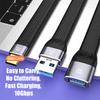 Flexible Data Cable Power-bank Usb3.1 Transmission Fast Charging 10Gbps Short Line