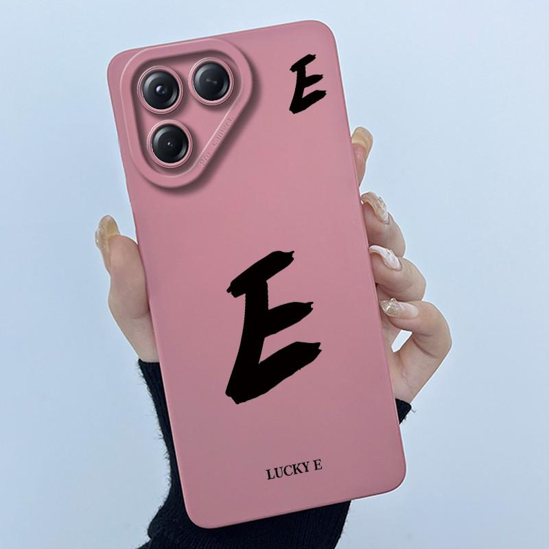 For Tecno Pova 7 4G LJ6 Covers Cases Lucky Simple Letter Couple Silicone Soft Matte Phone Housing for Techno Pova 7 4G Fundas