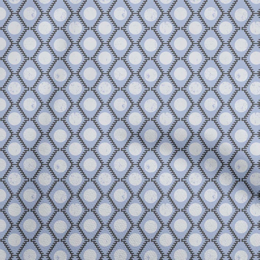 oneOone Cotton Flex Grayish Purple Fabric Asian Block Print Geometric Sewing Craft Projects Fabric Prints By Yard 40 Inch