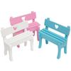 1 STK Neue Mini Stuhl Bank Hocker Ornamente Holz DIY Spielzeug Heim Garten Dekor Miniaturen Puppenhaus Fell