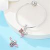 Copper Handheld Flower Ring Pendants Charm Jewelry Fits Genuine Bracelets Necklaces For Women DoItYourself Gifts