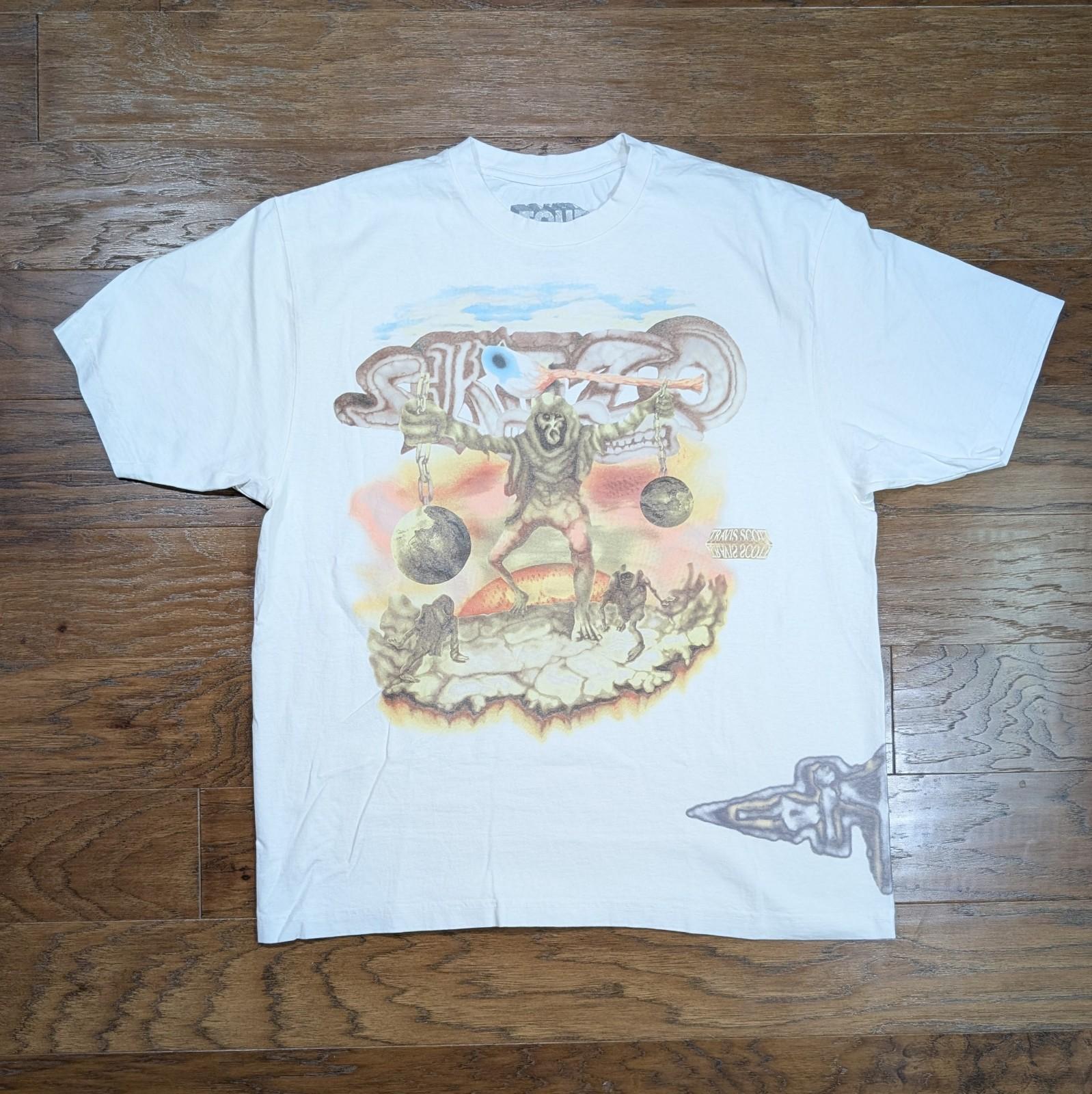 Футболка Travis Scott Circus Maximus European Exclusive Tour 2024 Размер XL 24x29 XXL
