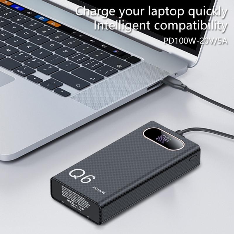 DIY Battery Pack Case With PD100 Fast Charging Capability For 6pc 21700 Battery Holder Enhances Power Supply Outer Shell