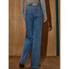 Coolhut2025 Autumn and Winter New High-Waisted Versatile Straight-Leg Jeans Retro Style Women's Slimming Wide-Leg Pants