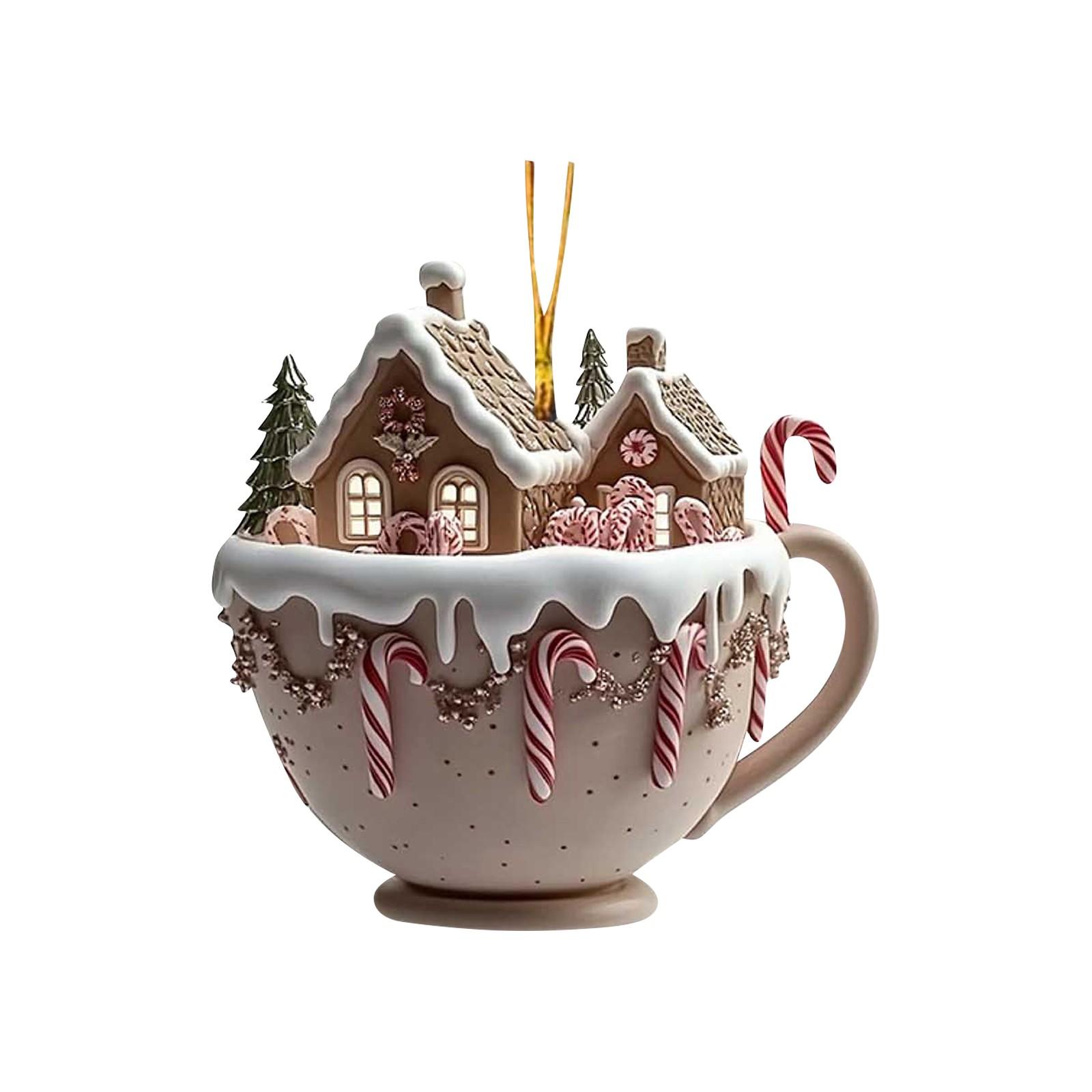 

Подвеска для автомобиля «Рождественский иглу» Акриловая подвеска Подвеска «Рождественская елка» One Size