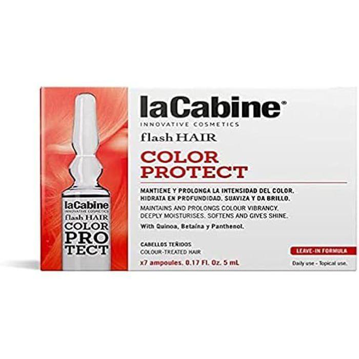 Soin Capillaire En Crème - LA CABINE - Flash Hair Color Protect - 7 X 5 Ml - Sans Ammoniaque - Cheveux Colorés