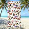 Cartoon Flying Little Policewoman Microfiber Beach Towel Quick-Drying Water-Absorbing Children'S Swimming Bath Towel Travel Portable Large Ruler