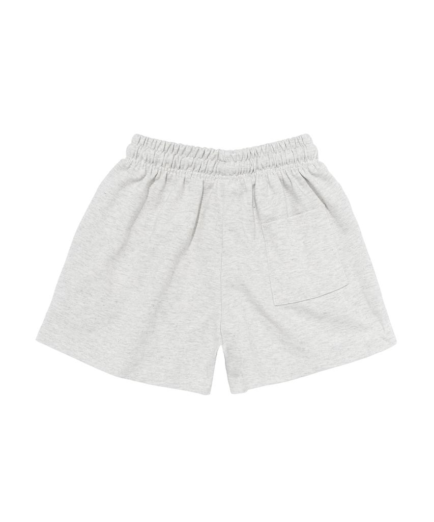 ROIDESROIS Flower Point Graphic Sweat Shorts (White)
