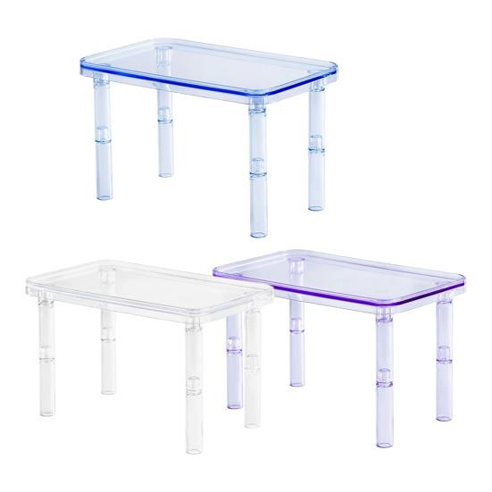 Platforma pro křečka Transparentní Odnímatelná Dekorativní terénní úpravy Průhledná miska na jídlo Úložný prostor pro domácí mazlíčky bez otřepů Stojan na hraní Hračka na šplhání Potřeby pro domácí mazlíčky