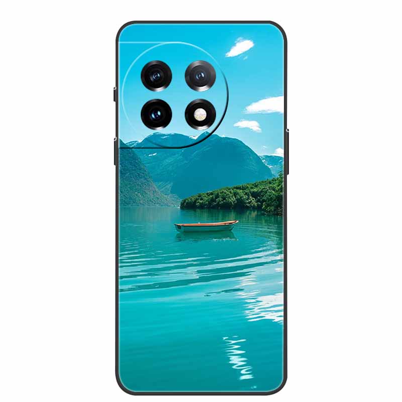 For One Plus 11 Case Marbled Granite Stone Texture Phone Cases for Oneplus 11R Shockproof Soft Cover on for Oneplus11 5G Silicon