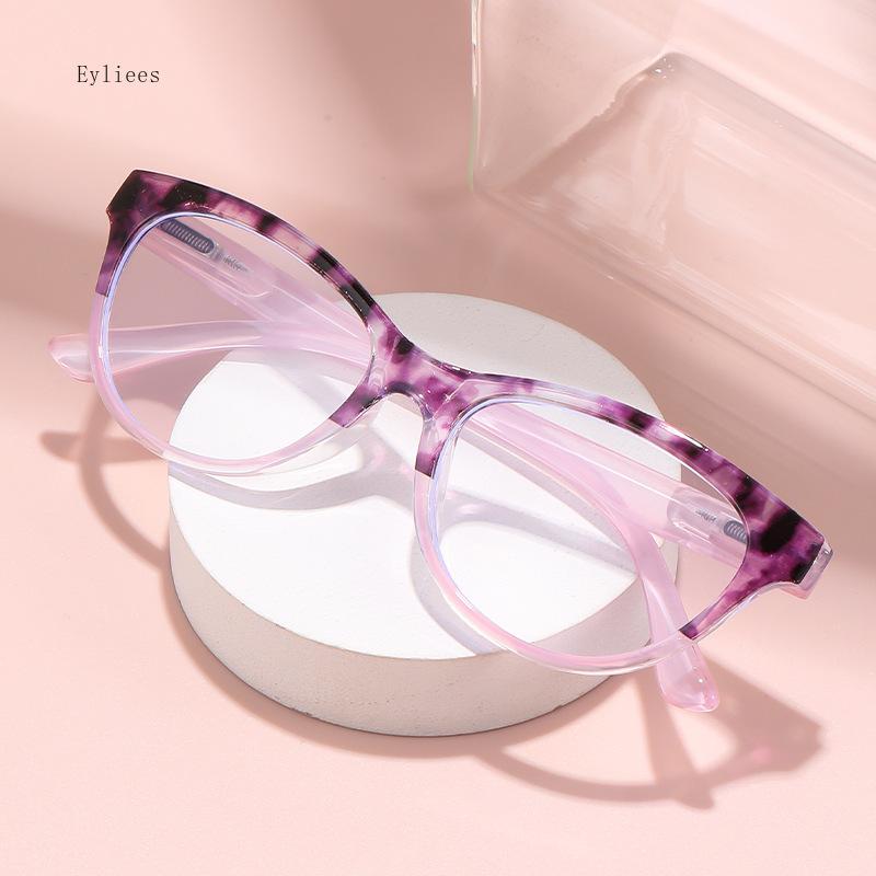 Female's Spectacles Trend Printed Frames Reading Spectacles Male Eye Protection Anti-Blue-Ray Presbyopia Eyeglasses +1.0~+4.0