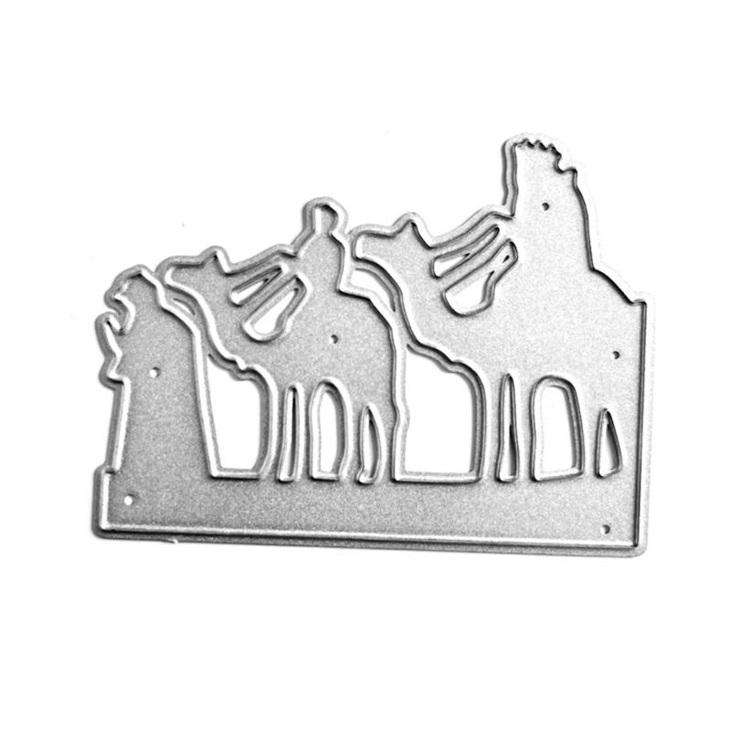 Camel Man Metal Cutting Dies DIY Craft Carbon Steel Embossing Template Stencil Scrapbooking for Card Die Cuts Mold Decor