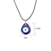Blue Evil Eye Glass Necklace - Turkish Pendant Jewelry