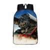 Old-fashioned Steam Train / Locomotive Pattern Backpack for Teenager School Bags Women Rucksack Travel Student Book Bags Gift