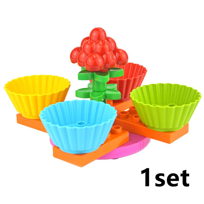 404 Dot Large Size  Baseplate Brick Big Size Plate Building Block Floor Accessories Leduo Particle Compatible Big Animal