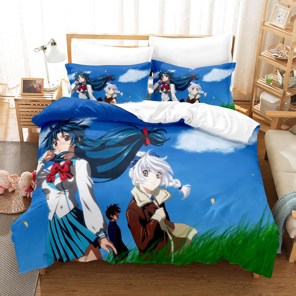 Full Metal Panic Bedding Set Single Twin Full Queen King Size Bed Set Adult Kid Bedroom Duvet Cover Sets 3d Print Anime Girls