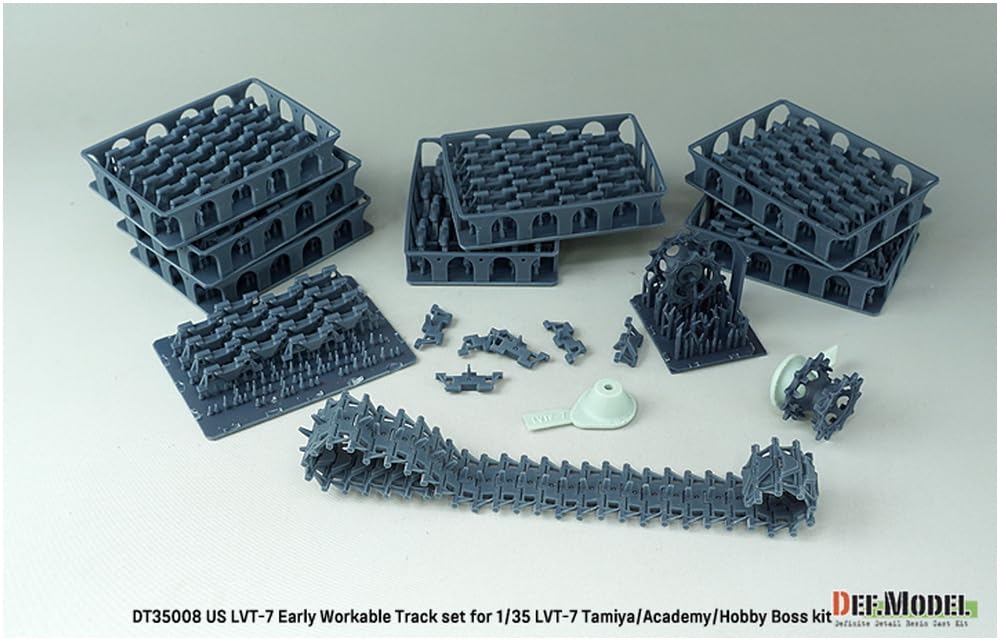 Differential Model Current American Amphibious Vehicle Movable Track Set Early Type Tamiya Academy Hobby Plastic Model Parts DT35008 DEF.MODEL 1/35