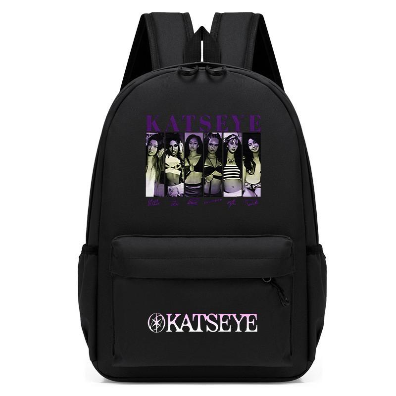 60123-15 Поп-звезды KATSEYE Рюкзак с принтом Школьный водонепроницаемый рюкзак для студентов