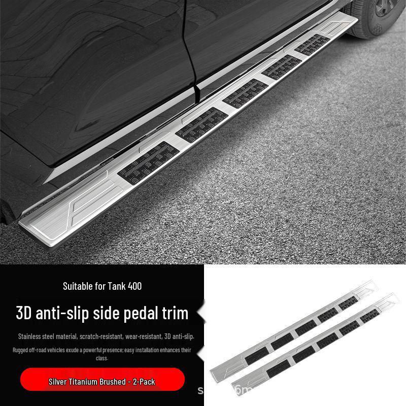 Anti-Slip Side Step Stickers & Door Sill Protectors for Tank 400Hi4t Modification.