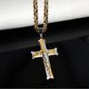60cm/24inch Titanium Steel Jesus Christ Crucifix Cross Pendant Necklace for Men