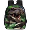 Dinosaur Rex Backpack, 15-Inch Single-Layer Student Double-Layer Large-Capacity Backpack