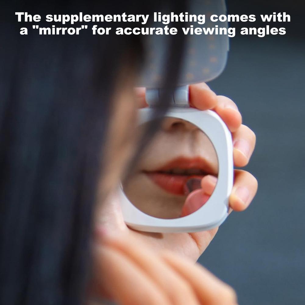 Magnetic Phone Selfie Light Pocket Light with Mirror Portable Selfie Light Rechargeable for Video Recording Conference