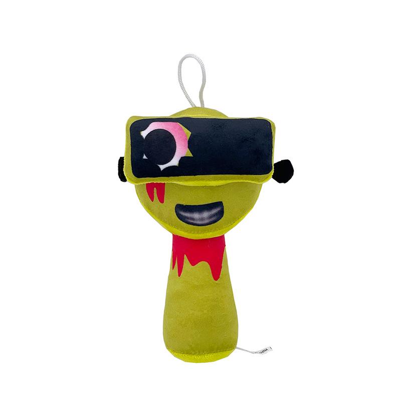 SprunkiPlush Toy Mr Fun Computer SprunkiPlushie Soft Toy Horror Games Cartoon Pillow Stuffed Doll Christmas for Birthday Gifts