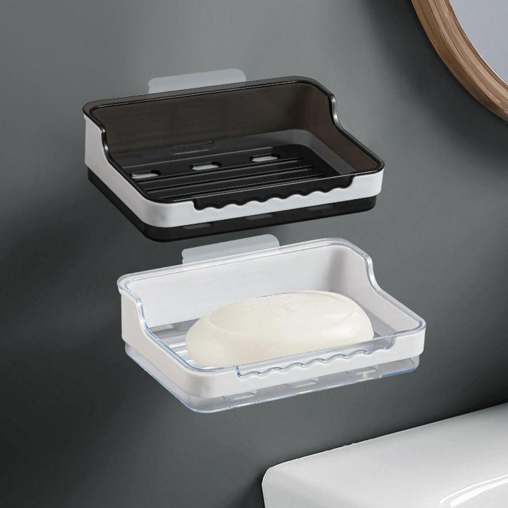 Durable Soap Dish Storage Holder Stand Tray Storage Rack  Bathroom Kitchen Sink Organizer