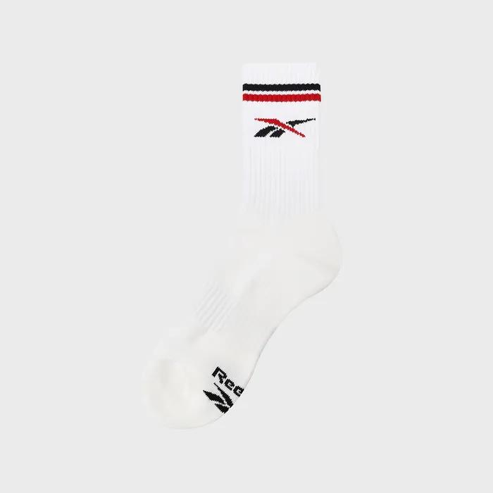 Logo Mix Crew Socks 3-Pack - White