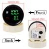 52MM 2 IN 1 Dual Digital Gauge Fuel Level Gauge Voltmeter With Warning Light Fuel Level Sensor For Marine Boat Car Truck
