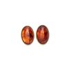 European American Retro Acrylic Smudge Oval Geometric Silver Needle Stud Earrings Niche High‑End Personalized Trend Jewelry
