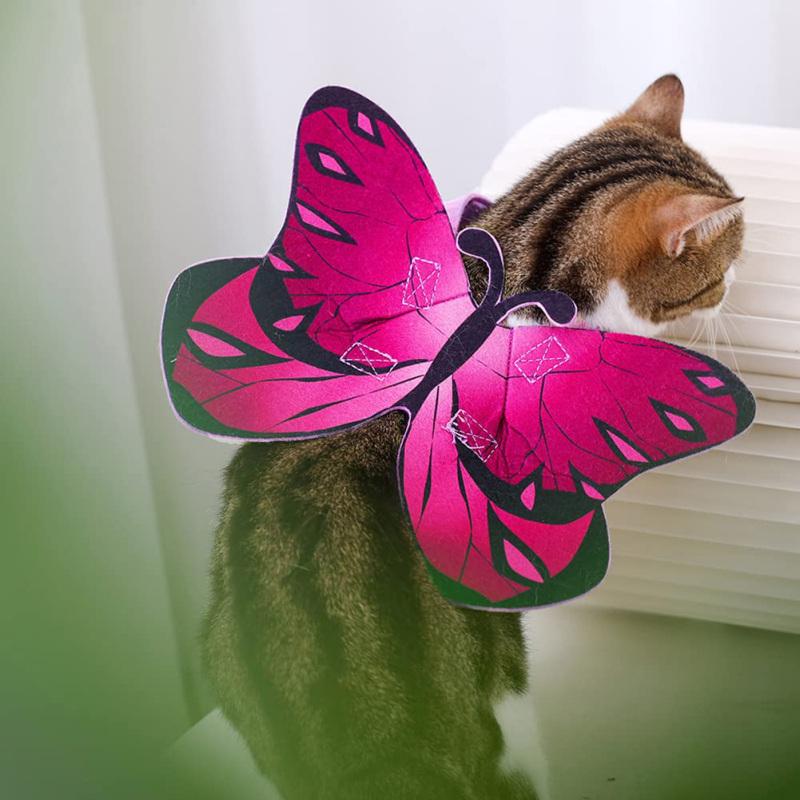 Cat Butterfly Wings Lightweight Adjustable Felt Cloth Multicolor Dress-up Costumes For Halloween