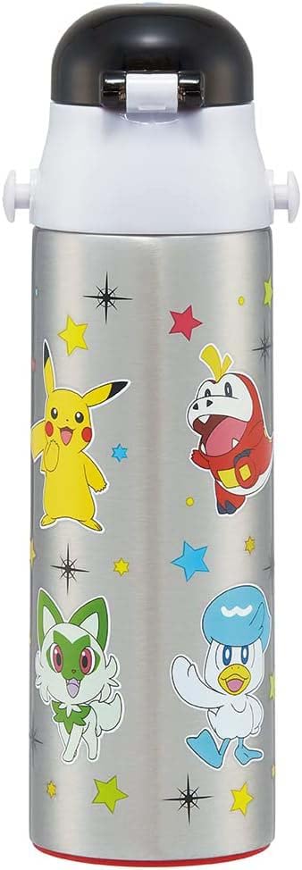 Skater Stainless Steel Water Direct Pokemon for Cute Sports Water Kids' Bottle, Drinking, 580ml, Design, 23N, Child-Friendly, Lightweight, Insulated,