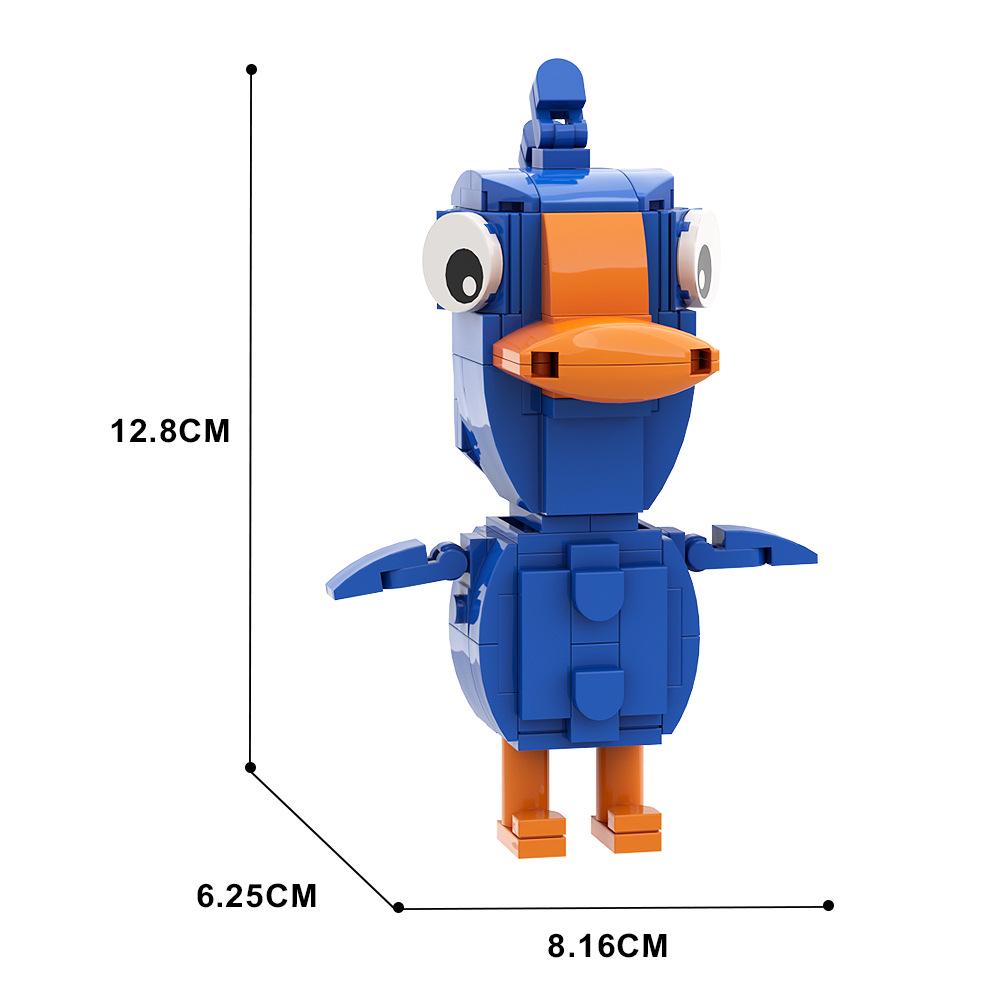 MOC Goose Goose Duck Building Blocks Toy - Blue, White, Red - Compatible with Lego Small Parts