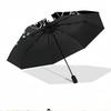 Collingwood Magpies Print Automatic Open Close Umbrella, Portable Foldable Umbrella, for Outdoor Commute Camping Trip, Ideal Birthday Gift