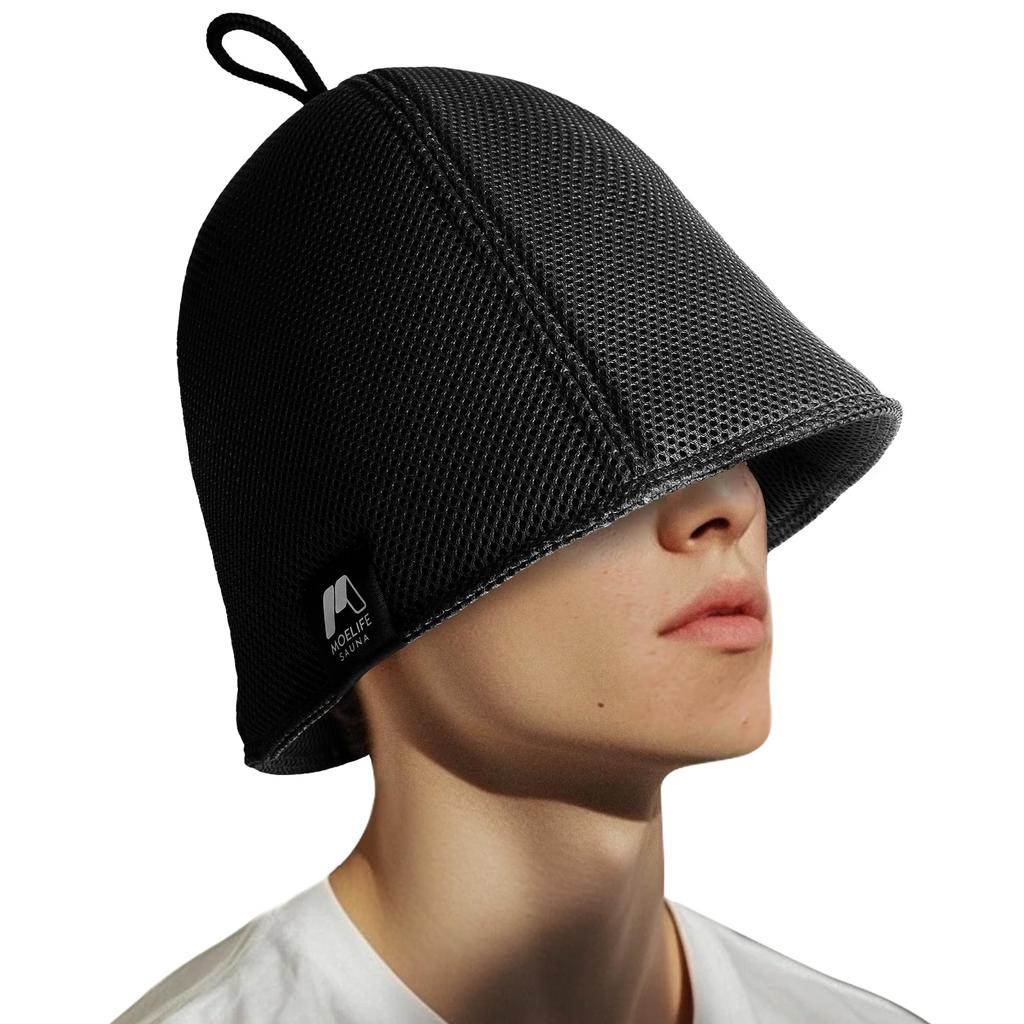 Sauna Hat for Men and Women Double with Key Sauna Hat Cap Sauna Hat Large Deep Sauna Goods Washable Quick Drying Lightweight Damage Care Prevents