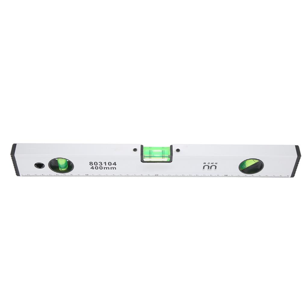 Spirit Level Aluminum Alloy Magnetic MultiFunction Measuring Ruler Levelling Instrument(400mm )