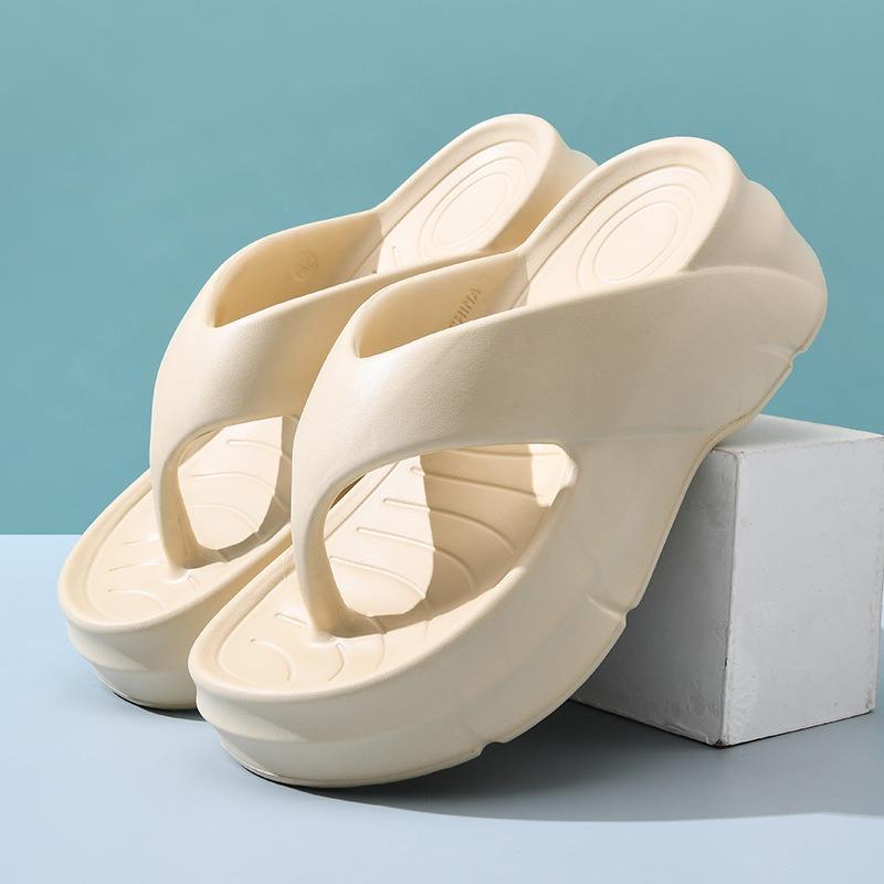 New Spring EVA Flip-flops Women's Wear Simple Fashion Versatile Heightening Thickening Beach Summer Sandals