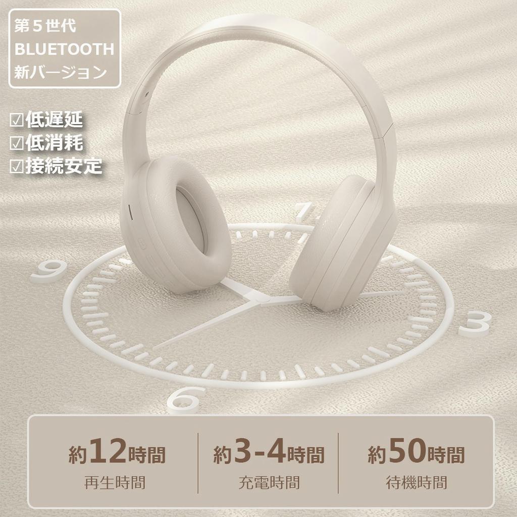 Bluetooth 5.3 Wireless Headphones, Closed-Back, Deep Bass, Over-Ear Headphones with Microphone, Lightweight Design, Foldable, Wired, Wireless, TF