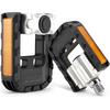 Rockbros Folding Bicycle Pedals Aluminum Alloy Lightweight Non-Slip Durable with Reflector 9/16"
