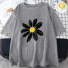 New Daisy Flower Printed T Shirt Unisex Unisex Teens Girl Fashion Hip Hop Harajuku Casual Short Sleeve Tops Daisy Lover Gift Tee Fun